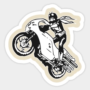 It's rider time and who cares Sticker